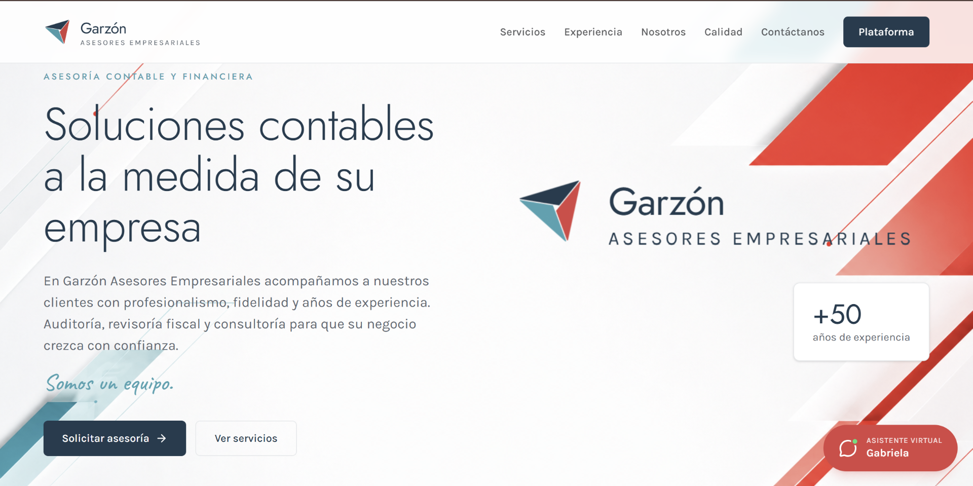 Garzón Asesores Empresariales — Home corporativo